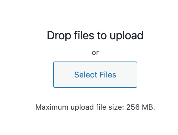 Upload audio files